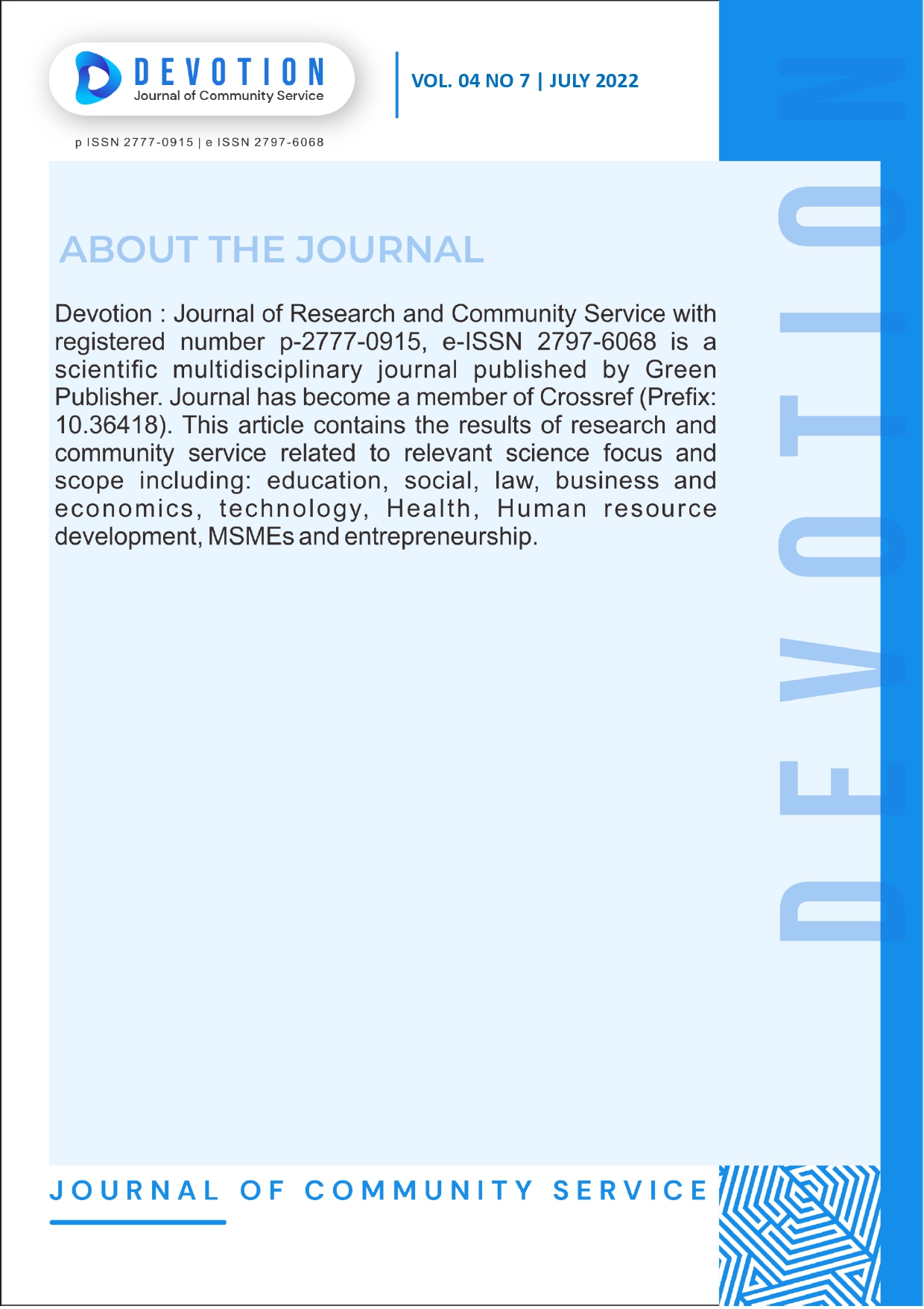 Cover Jurnal Izzan
